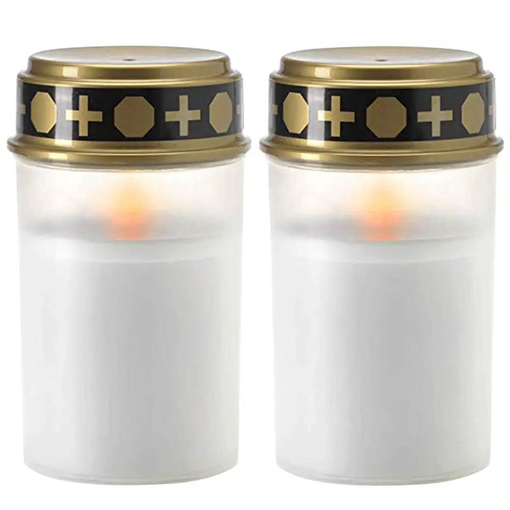 Led Grave Candle For Cemetery Grave Solar Lights With Lighting Led