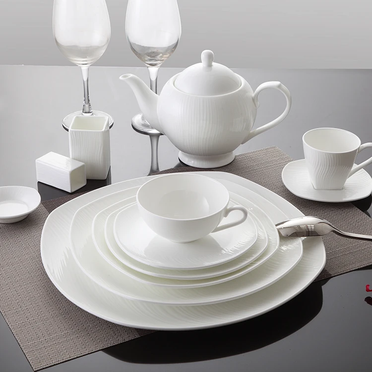 elegant style square coffee cup with saucer