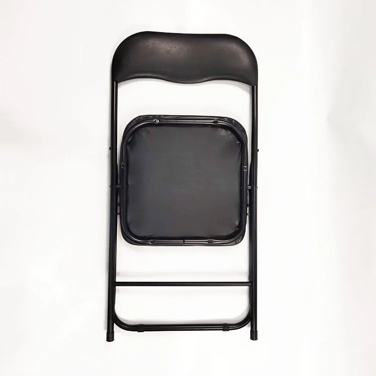 Black Red Blue Grey Pvc Folding Chair For Meeting Living Dining Room