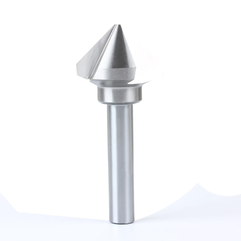 OEM Customized 6mm 50mm Chamfering Tool HSS Centering and Tool Holder with 90 Degree Tin Coating Chamfer Cutter factory