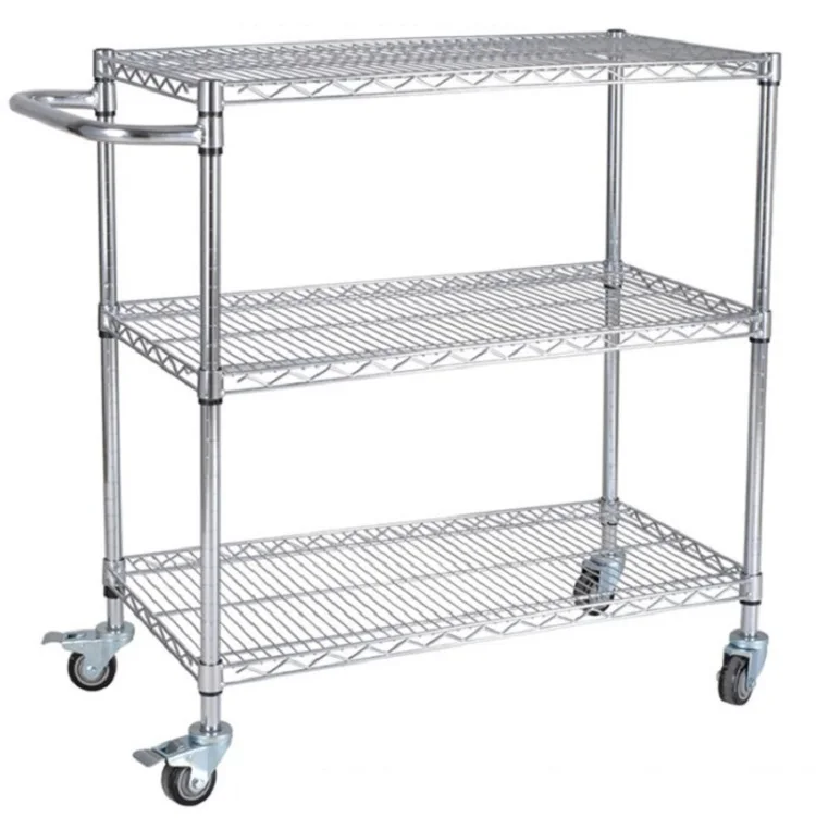 Stainless Steel Serving Cart Medical Laboratory Trolley - Buy Stainless ...