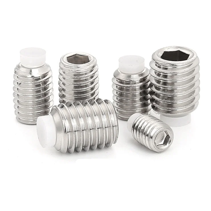 1/420 5/1618 Rubber Nylon Tip Set Screws Plastic Nylon Head Grub