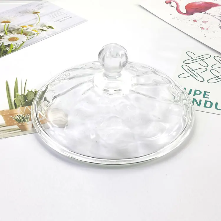 Best-selling Glass Sugar Pot Storage Jar Pedestal Crystal Glass Candy Jars