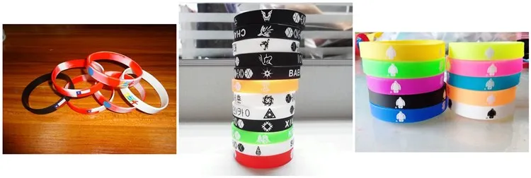 silicone rubber wristband bracelet