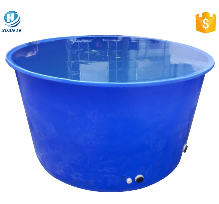 500 Gallon Round Open Top Poly Plastic Water Container Stock Water Tank