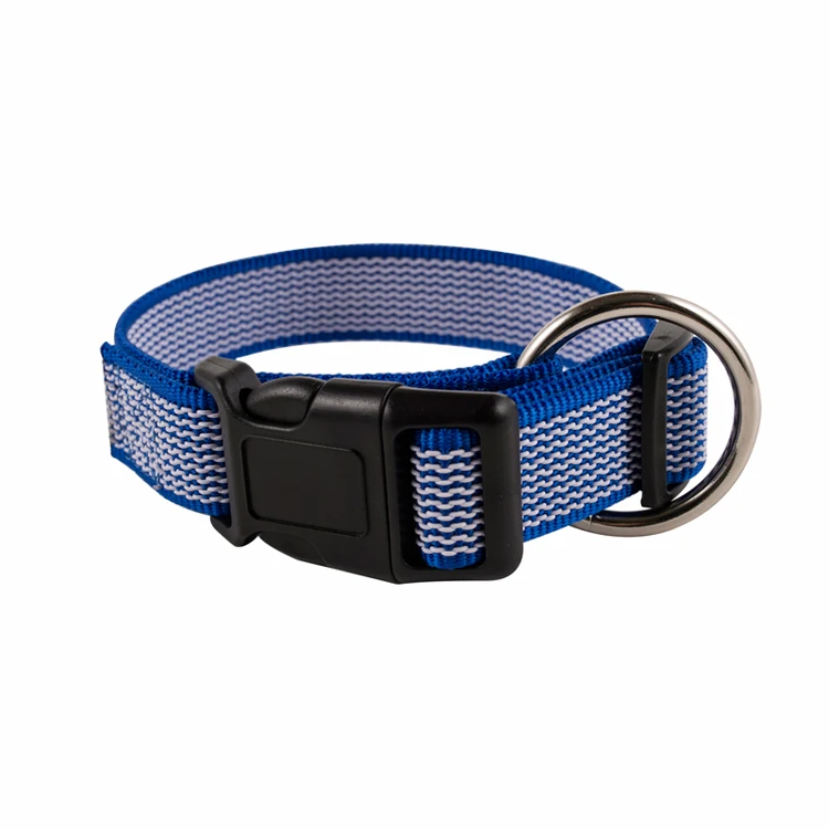 Hot Selling 25mm Custom Matte Polyester Webbing Dog Collar Adjustable