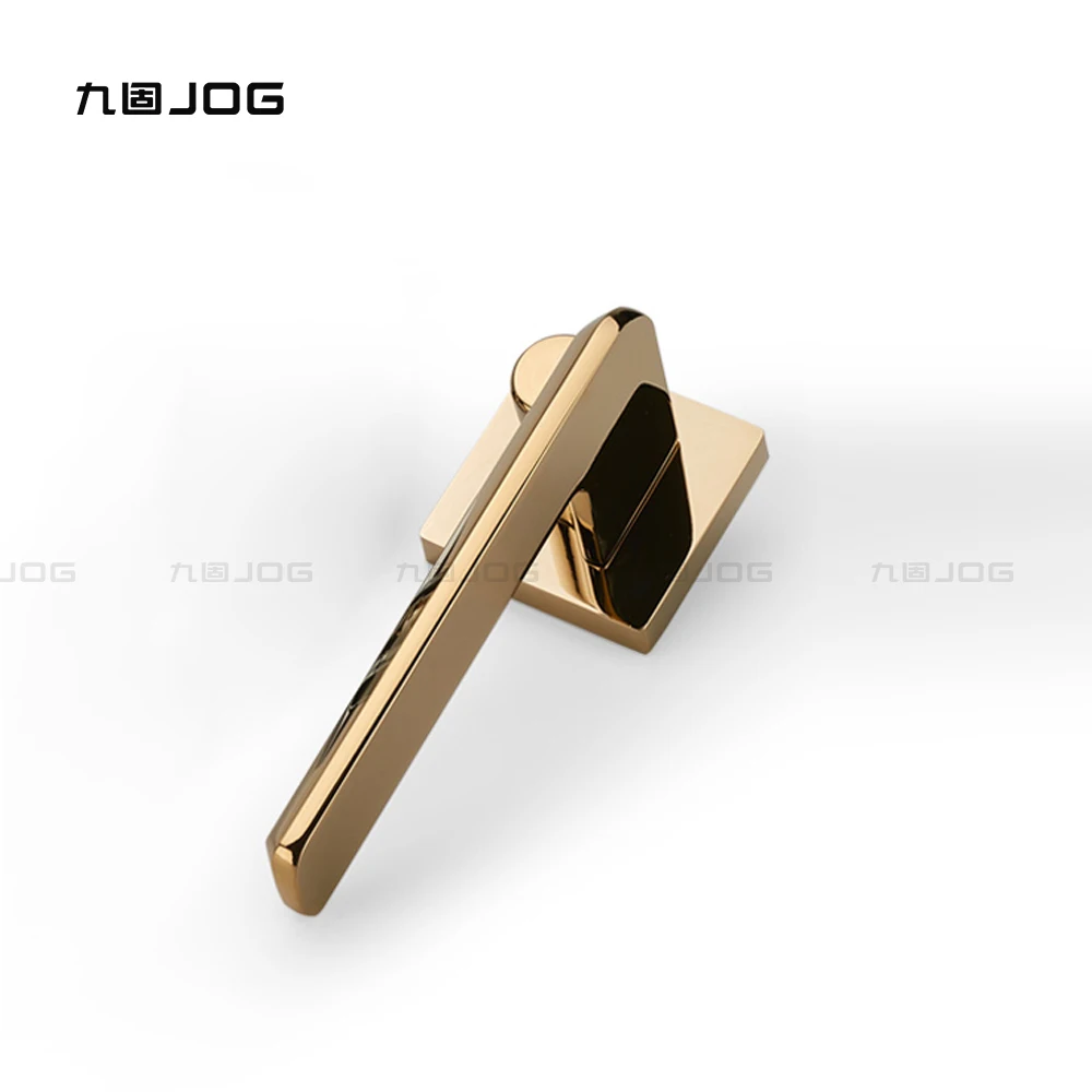 Jog Hardware Factory Oem Zinc Alloy Pvd Gold Lever Door Handles Buy