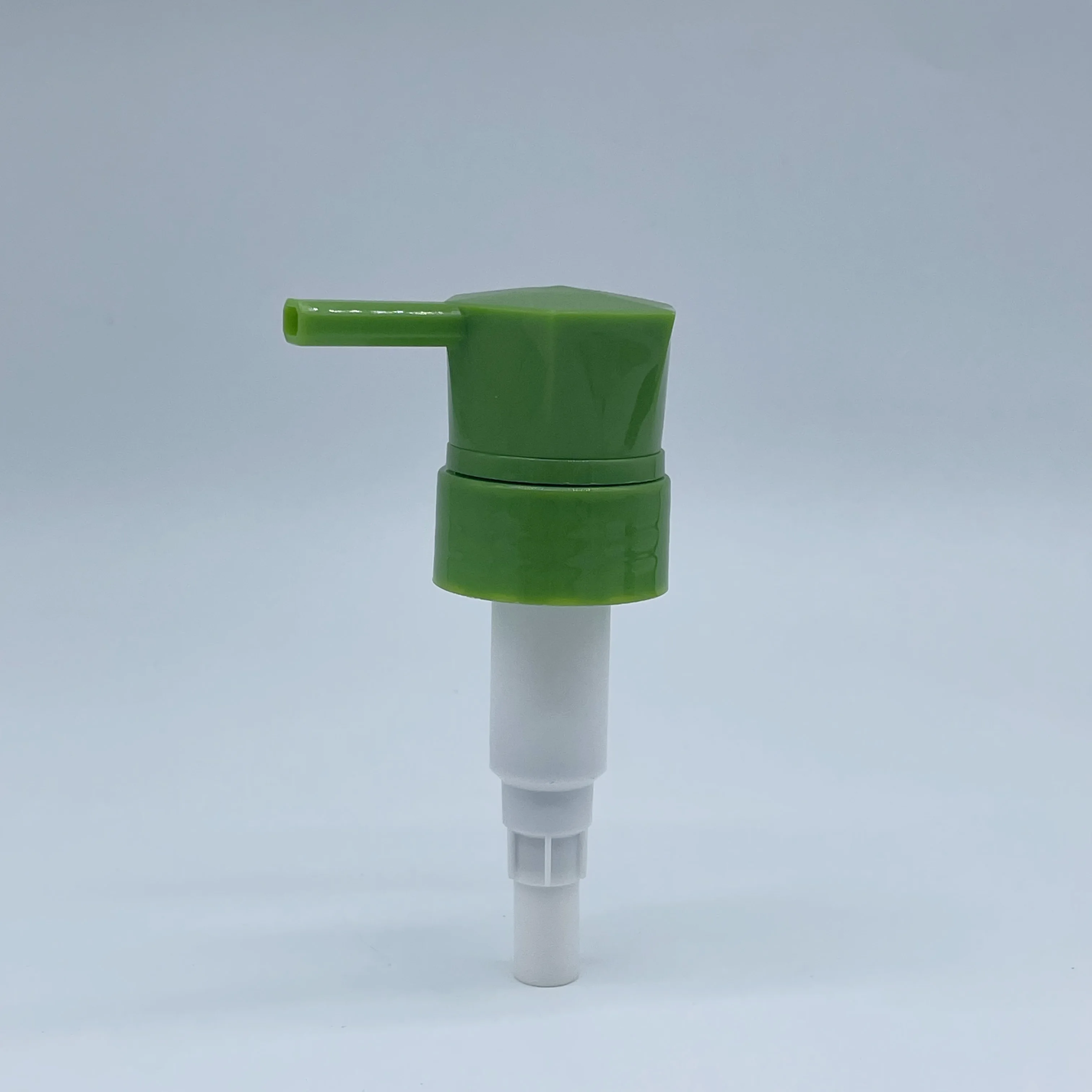 product 32mm plastic green hexagon shaped lotion pump for bottles lotion body wash gel shampoo pump cosmetic packaging-25