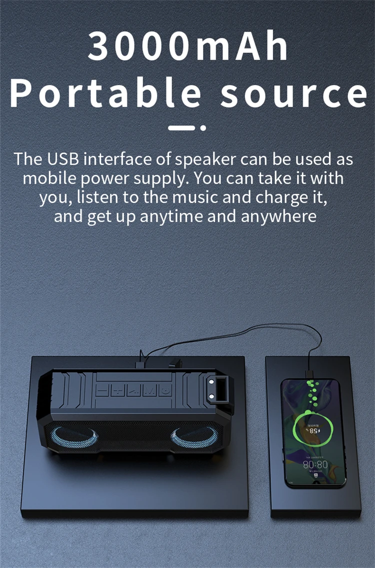 Practical hot sale portable charger speaker mini wireless bluetooth speaker - ANKUX.COM