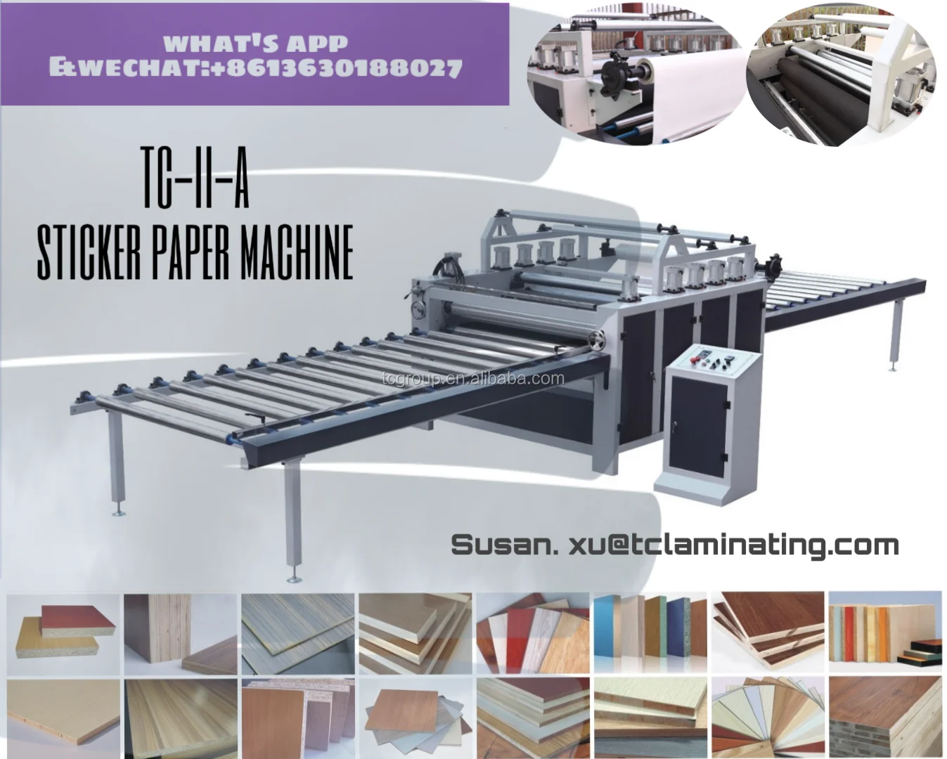 Paper Foil Lamination Machine Mdf /plywood /foam Boards High Quality