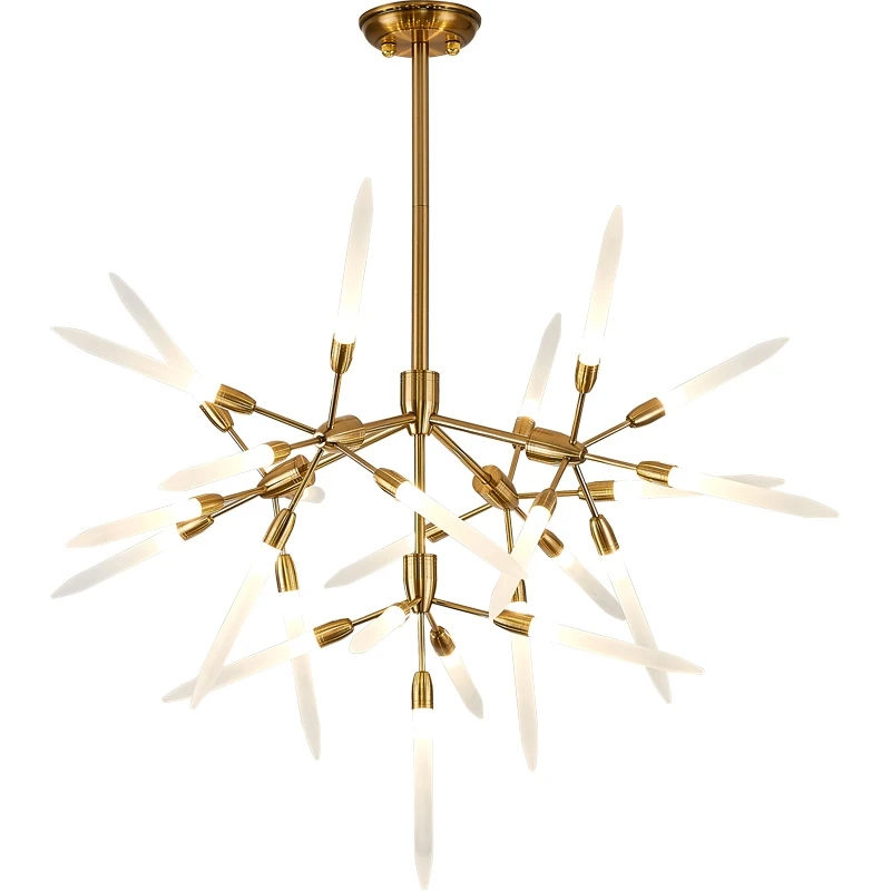Luxury Expensive Chandelier Crystal Spiridon Acrylic Findings Movings Ceiling Chandeliers Modern Starburst Vintage Lighting