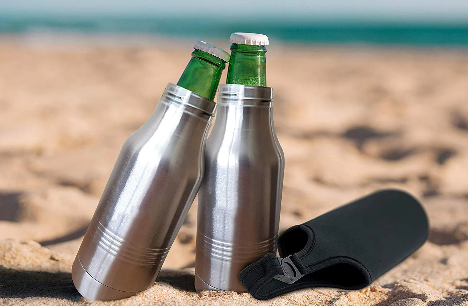 Top Amazon Sales Bottle Holder 12oz Beer Bottle Insulator Double Walled