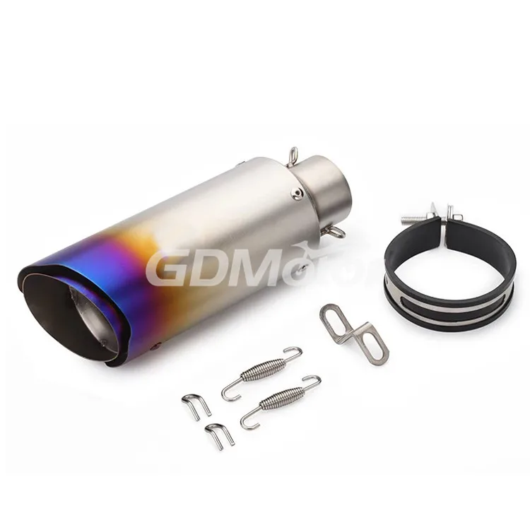 Gdmotor Stainless Steel Super Quiet Universal Sport Motorcycle Silence Generator Exhaust