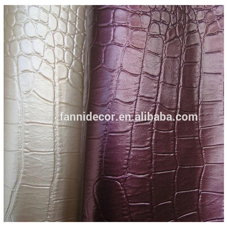 Crocodile Skin Sofa Leather Fabric Crocodile Synthetic Leather Fabric For Sofa Upholstery