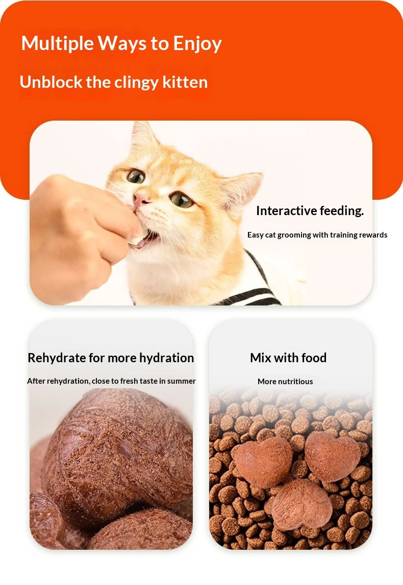 Freeze-dried Rabbit Blood Cat & Dog Snacks-Little Love Universal Formula for Beautiful Hair & Fat Gills Made in Qingdao supplier