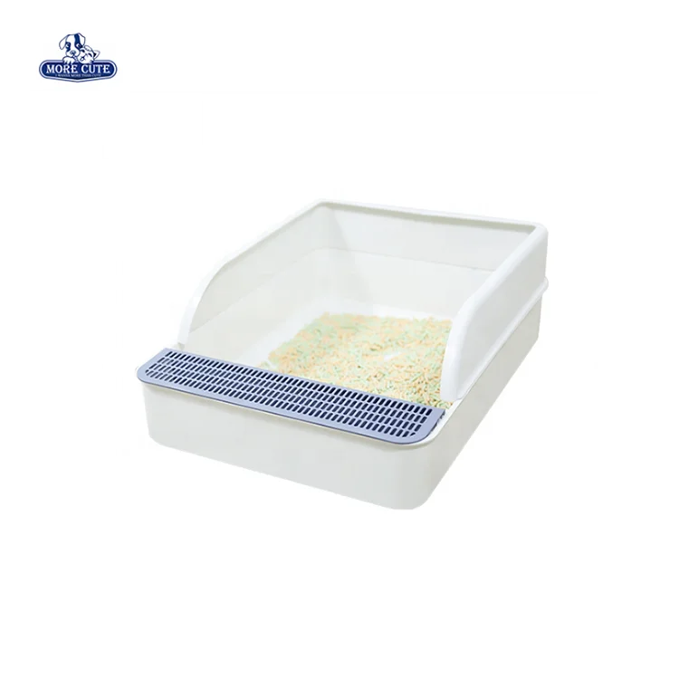 
Morecute Pet Manufacturer New Design Eco-friendly Cat Litter Box with free scoop green plastic easy cleaning 