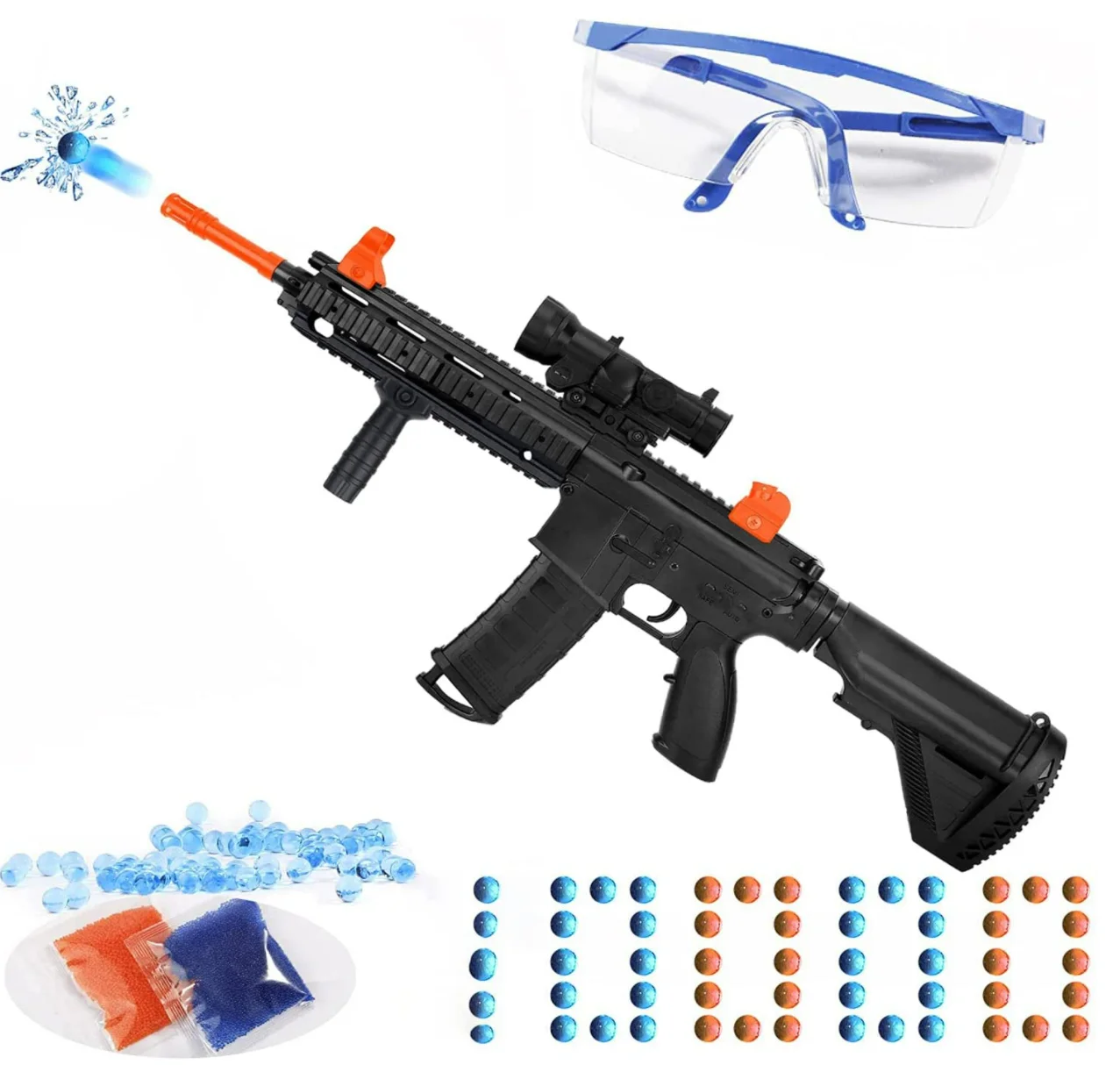 Electric Gel Blaster Gun Akm M416 Mp-5 Gel Soft Splatter Graffiti ...