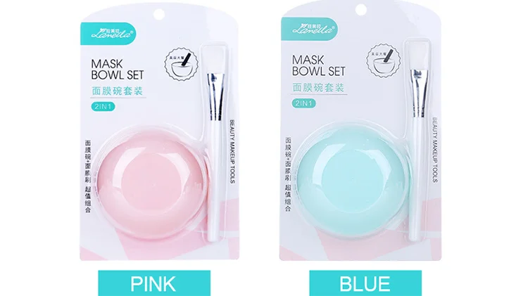 4 Bols Mélange Silicone Pour Masques Faciaux Et Soins - Noirs Réutilisables Flexibles