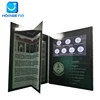 5 lcd brochure/ video white book brochure display analog clock 15.6 inch