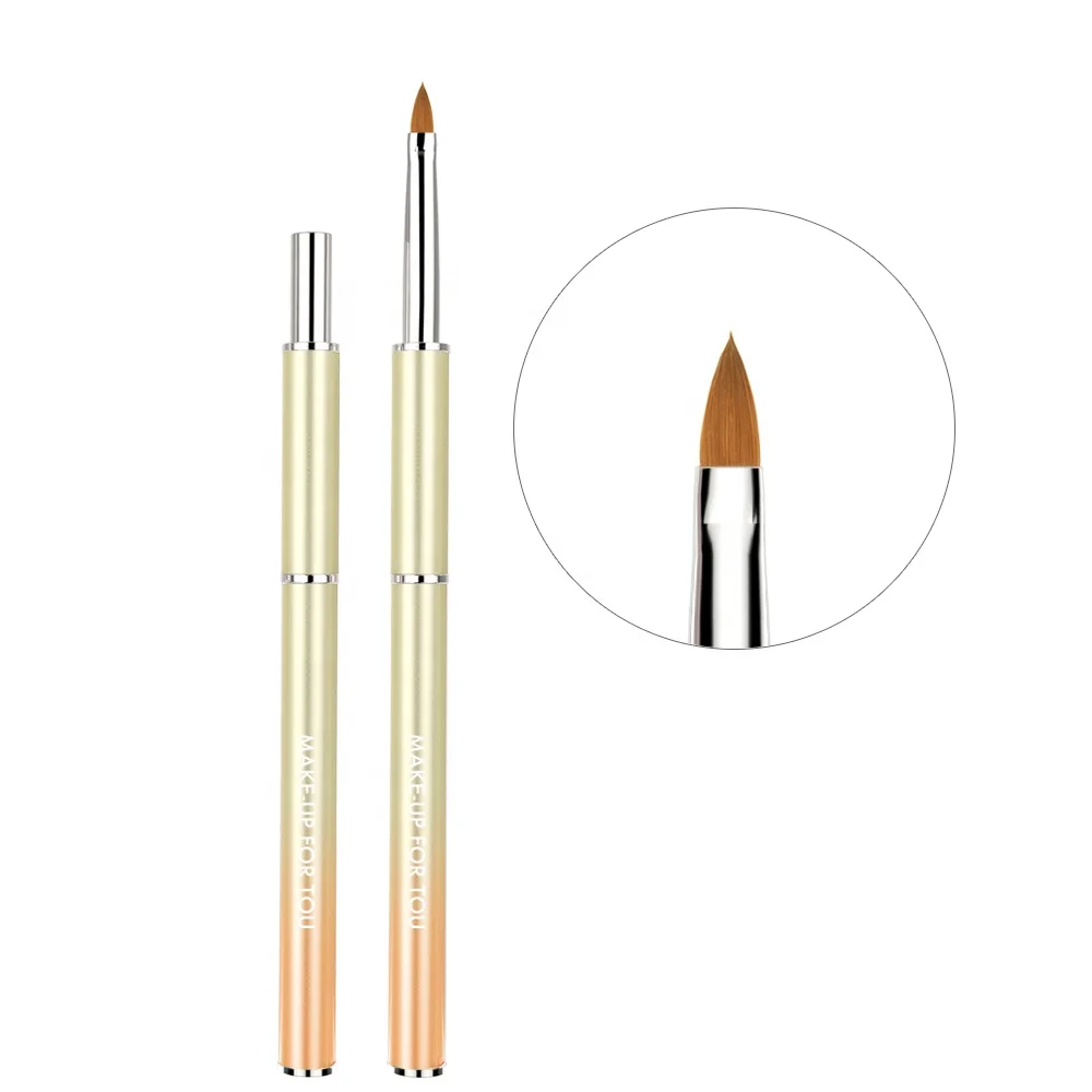 3D Nail Art Brush Kolinsky Hair Gel Nail Brush Set Brush For Nails