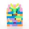 Light Weight Preschool Toy Develop Intelligence in Plastic Backpack Building Blocks Set
