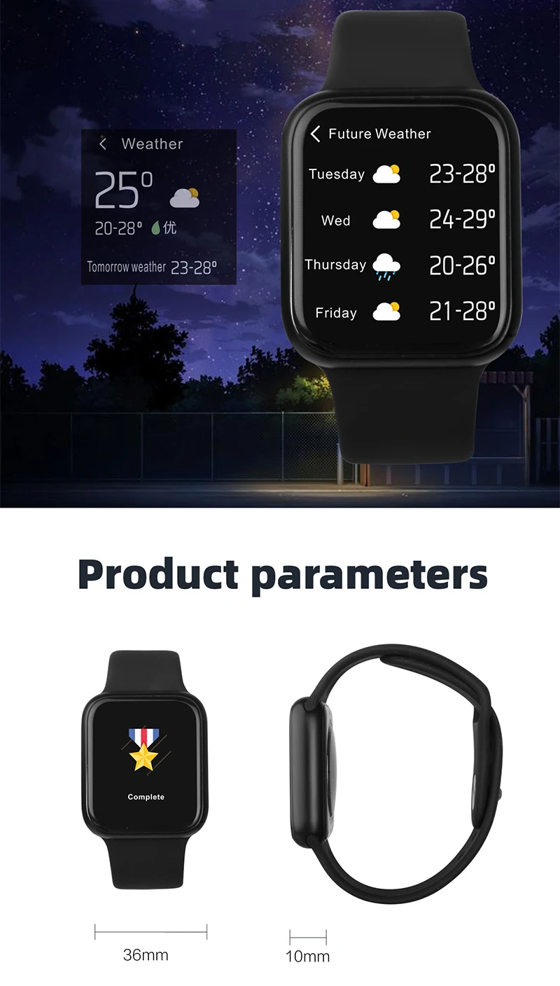 P90 Smart Watch Full Touch Screen Wireless Charging Sport Fitness Heart Rate Blood Pressure BT Bracelet Message Reminder(15).jpg