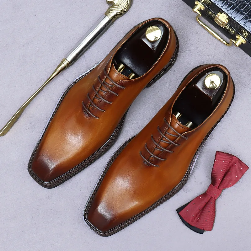 best formal dress shoes men Men's Business Gold Black Wedding Party Shoes Formal Dress Shoes Plus Size