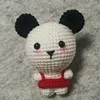 Panda 100% Cotton Yarn Crochet toy Rattles Baby Stuffed crochet yarn Toys