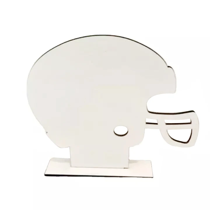 Customs Mdf Football Helmet Stand Blank Sublimation Wooden Football Helmet Photo Plaque Buy