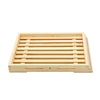 Unfinished Wood Serving Tray With Rack for Weddings Home Decor and Craft Projects