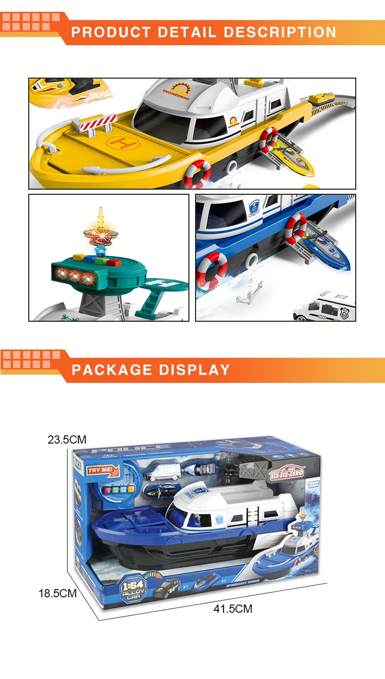 New Type Educational Alloy Battery Operated DIY Deformation Electric Boat Toy With Light And Music