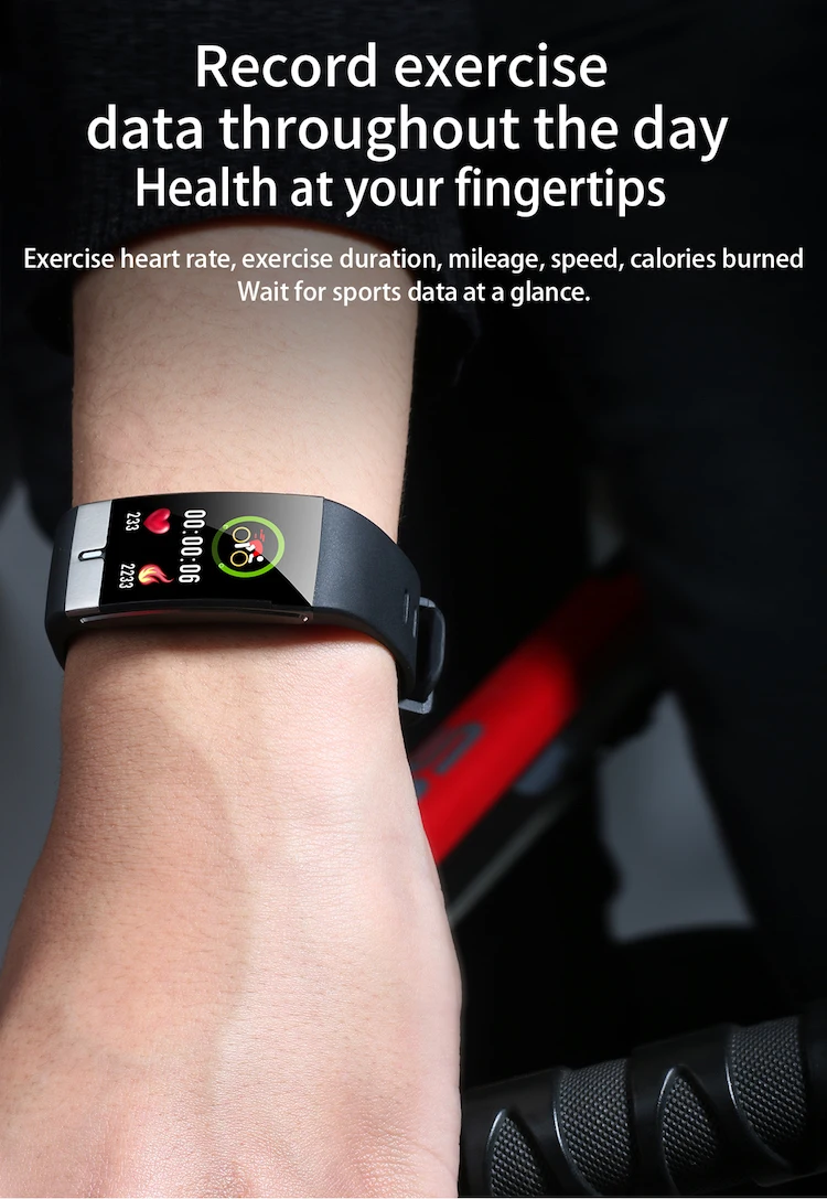 IP68 smart watch E66 with ecg heart rate monitor body temperature watch bracelet fitness tracker