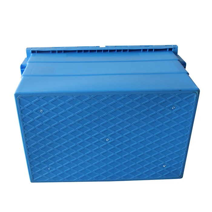 Qs New Plastic Moving Box Storage Turnover Crates Stackable Round Trip