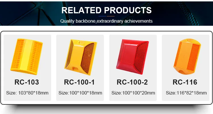 electroforming 43 glass beads reflector aluminium white tempered glass rubber aluminium cat eye road stud