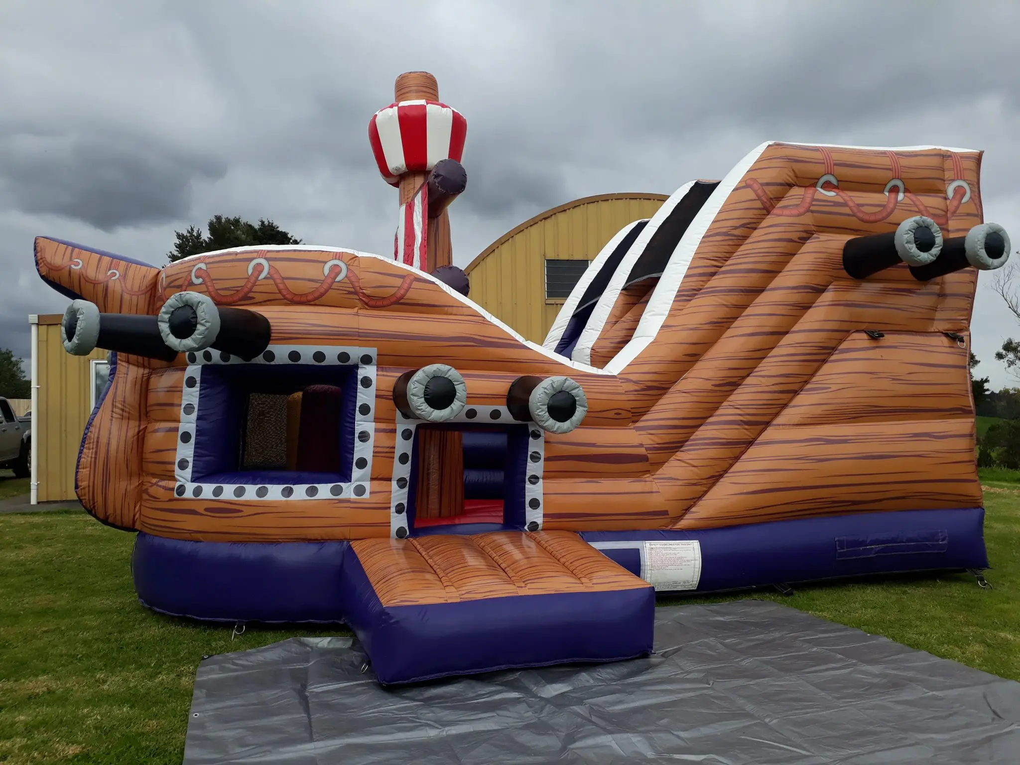 Commercial Slide Inflatable Pirate Ship Water Slide Playground ...