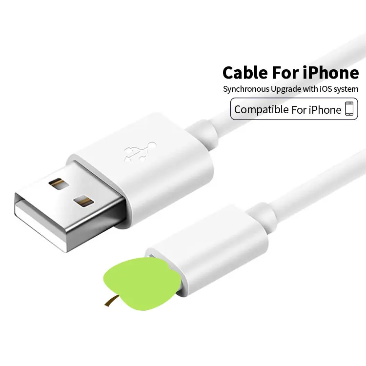 High Quality OEM 2.4A Phone Accessories Fast Charging Lighting Mobile Usb Cable Lightening Cable For iPhone 12 se Charger Cable