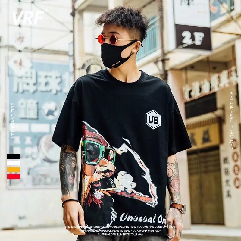 Wholesale Man Clothes Loose Sleeve Top 