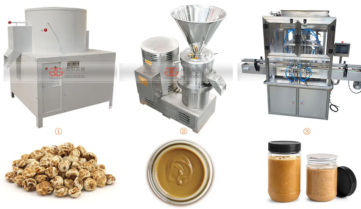 Gelgoog Tiger Nuts Milk And Flour Processing Grinding Production Line Tiger Nuts Milk Making
