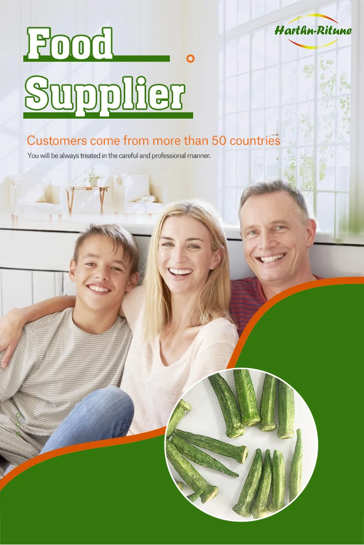 Wholesale China Healthy Snack Vacuum Fried Okra Crisp Vegetable Chips