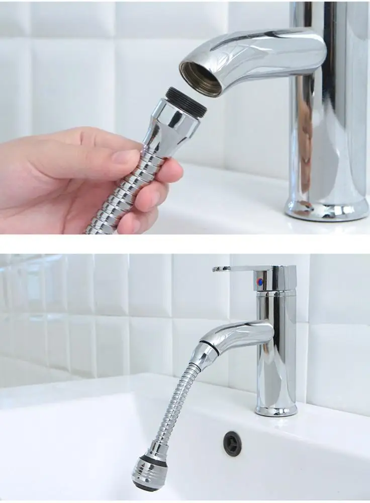 QY High-pressure faucet expander water-saving bathroom kitchen accessories supplies kitchen gadgets 360-degree rotatable bubbler