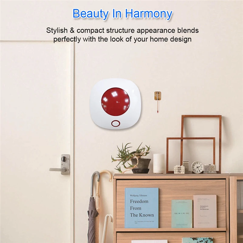 Indoor home alarm wireless Strobe siren