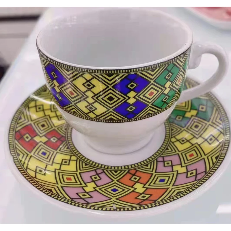 Ceramic Eritrean/ethiopian Hebasha Design Traditional Art Fine