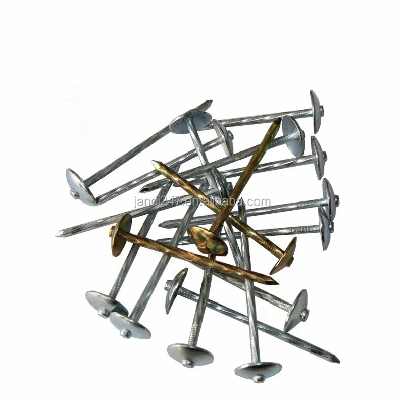 Umbrella Head Twisted Shank Galvanized Roofing Nail Roofing Nails With