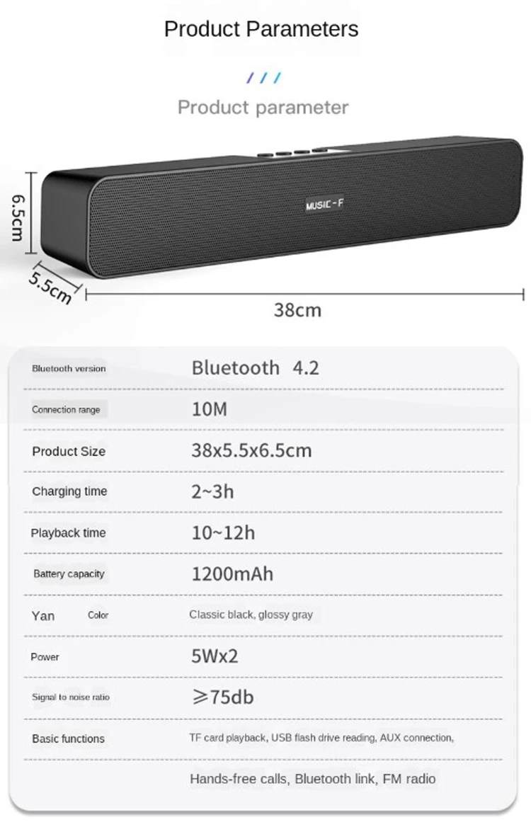 cheap CE ROHS waterproof mini wireless Bluetooth with FM radio speakers home theater 5.1 with subwoofer long sound bars for TV - ANKUX.COM
