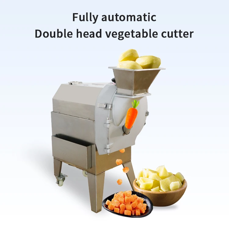 Industrial Electric Fruit Vegetable Slice Cube Cutting Slicing Dicing