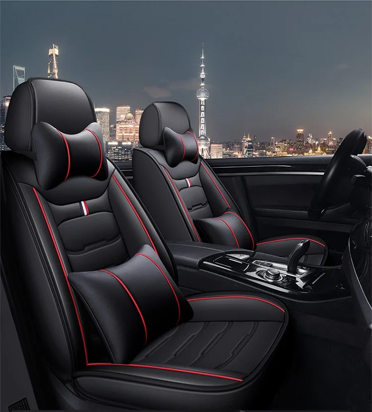 Leather Car Seat Cover Four Seasons Universal Wash-Free Cushion Easy-to-Care Seat Accessory supplier