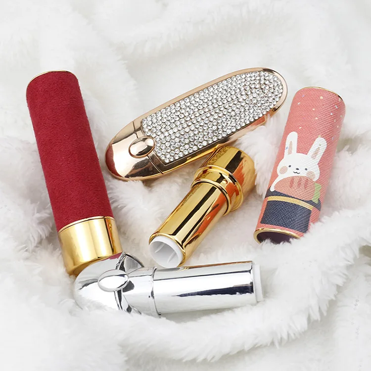Rhinestone Lipstick Tube Empty Lipstick Tube Packaging Miniature Lipstick Tube Round Buy