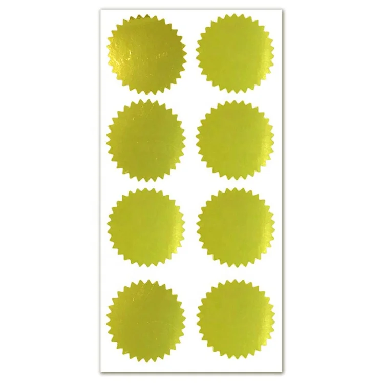 Gold Embossed Wax Seal Looking Love Heart Envelope Seals Stickers 1.5 Inch  Embossing Adhesive Envelope Sealing