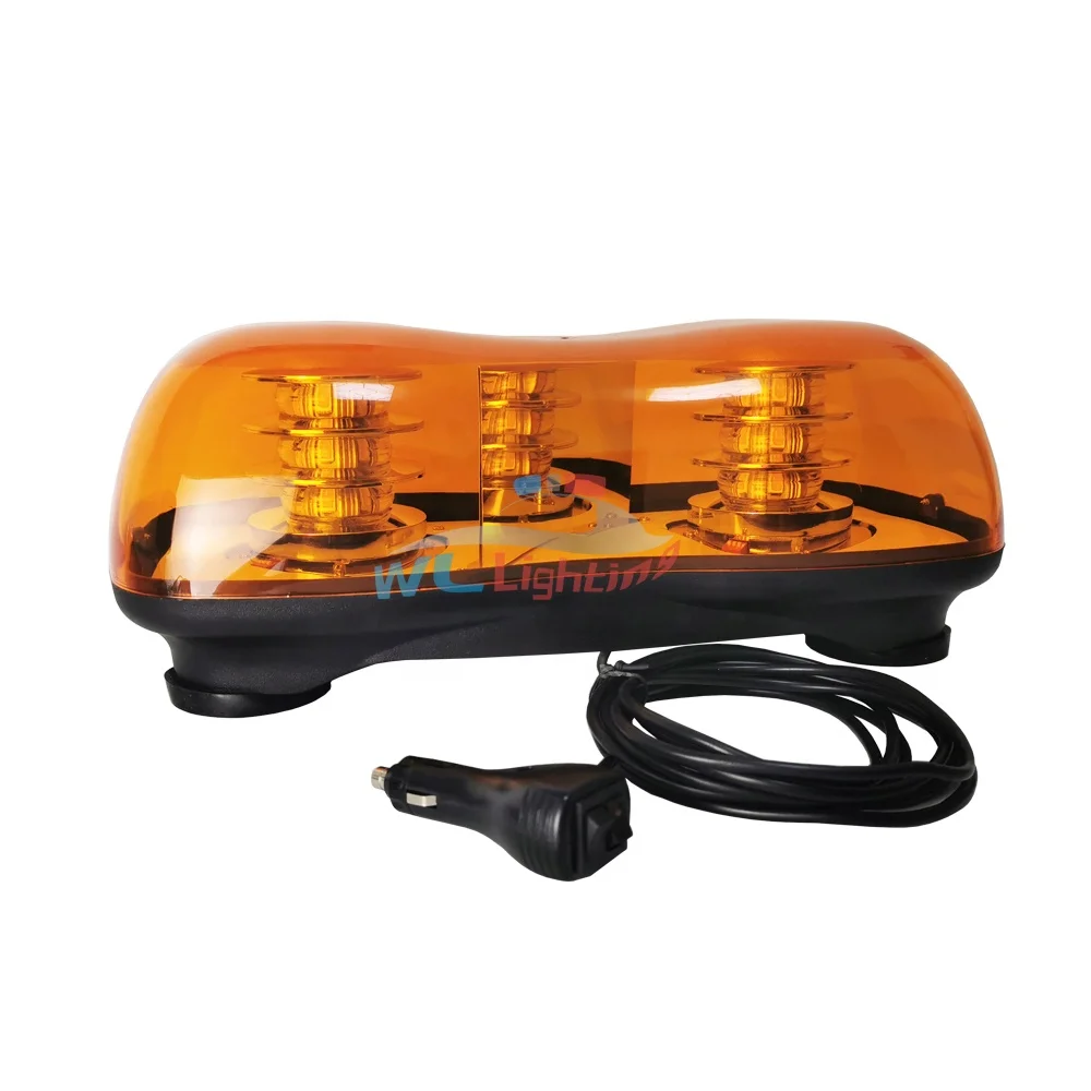 Revolving mini light bars peanut magnetic emergency vehicle strobe warning beacon mini light bar for trucks