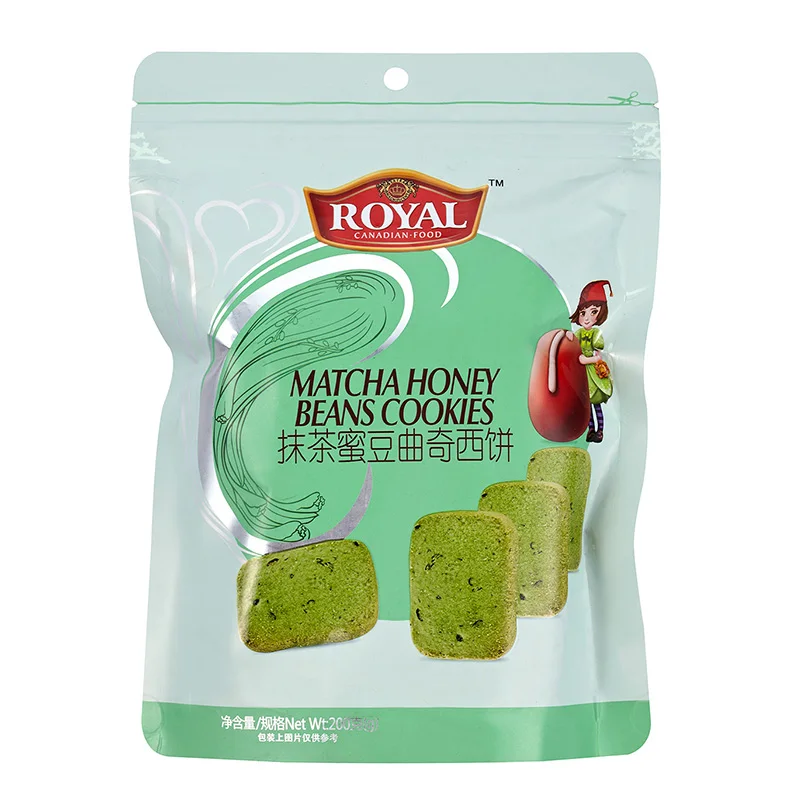 
Factory supply butter cookies biscuits tea flavor in bag packaging 